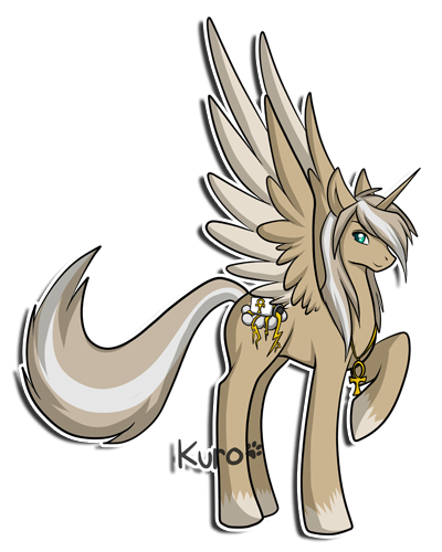 Size: 400x500 | Tagged: safe, artist:gazecreative, derpibooru import, oc, unofficial characters only, alicorn, pony, alicorn oc, colored hooves, horn, jewelry, necklace, paw prints, raised hoof, simple background, solo, transparent background, wings