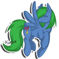 Size: 200x200 | Tagged: safe, artist:gazecreative, derpibooru import, oc, unofficial characters only, pegasus, pony, eyes closed, paw prints, pegasus oc, simple background, smiling, solo, transparent background, wings