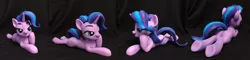 Size: 2173x524 | Tagged: safe, artist:vita96, derpibooru import, starlight glimmer, pony, figurine, irl, photo, prone, solo