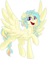 Size: 1600x1995 | Tagged: safe, artist:missmele-madness, derpibooru import, oc, oc:oasis (azure art wave), pegasus, pony, deviantart watermark, female, mare, obtrusive watermark, simple background, solo, transparent background, watermark