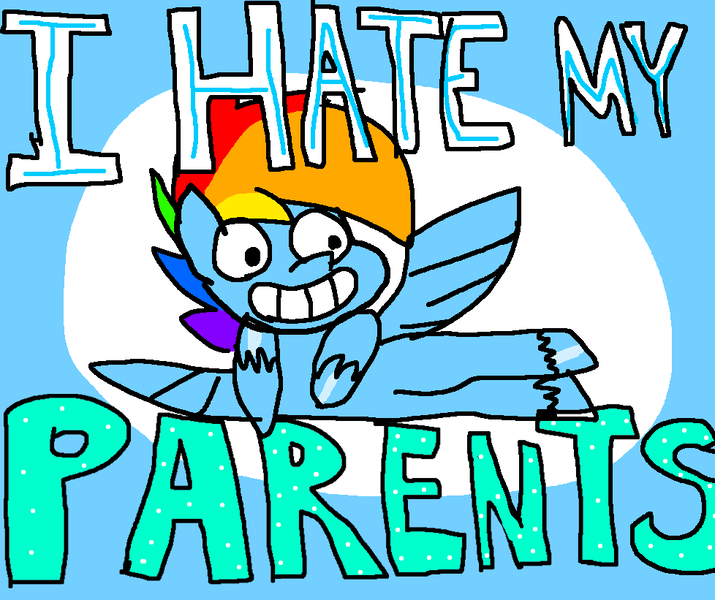 Size: 978x821 | Tagged: safe, derpibooru import, rainbow dash, pegasus, pony, my little pony: pony life, 1000 hours in ms paint, bean mouth, calarts, ok boomer