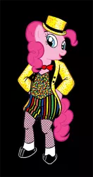 Size: 323x612 | Tagged: safe, artist:rabbi-tom, derpibooru import, earth pony, pony, bipedal, clothes, columbia, crossover, female, mare, rocky horror picture show, solo