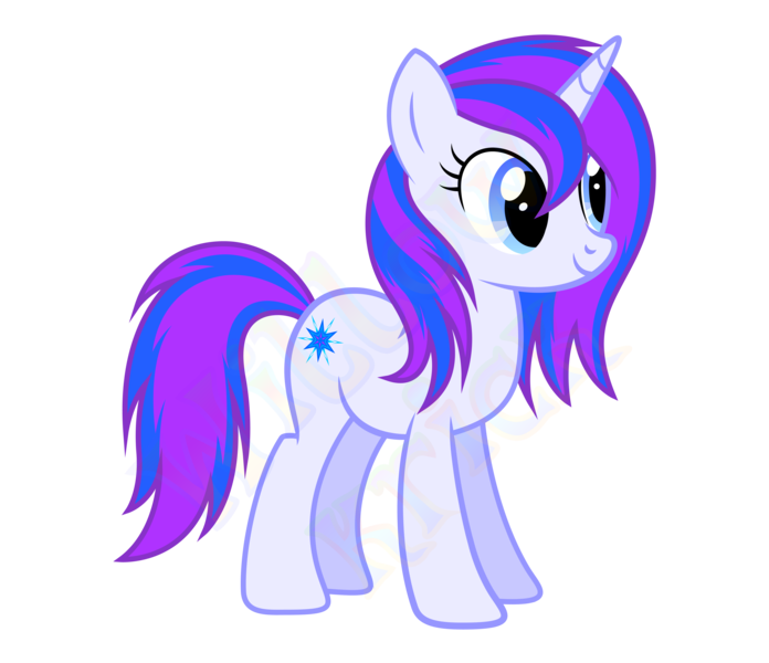 Size: 6042x5209 | Tagged: safe, artist:willow krick, deleted from derpibooru, derpibooru import, oc, oc:starglow twinkle, unofficial characters only, unicorn, horn, simple background, slit eyes, solo, standing, transparent background, unicorn oc, vector, watermark