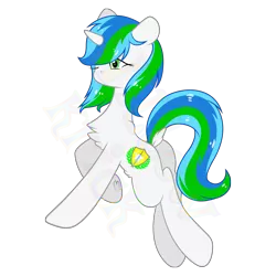 Size: 5334x5334 | Tagged: safe, artist:anonymous, artist:willow krick, deleted from derpibooru, derpibooru import, oc, oc:cyanine willow, unofficial characters only, unicorn, horn, simple background, solo, transparent background, unicorn oc, vector, watermark