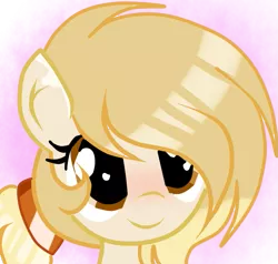 Size: 629x600 | Tagged: safe, artist:applerougi, derpibooru import, oc, oc:cremita, unofficial characters only, earth pony, pony, bust, female, mare, portrait, simple background, solo, transparent background