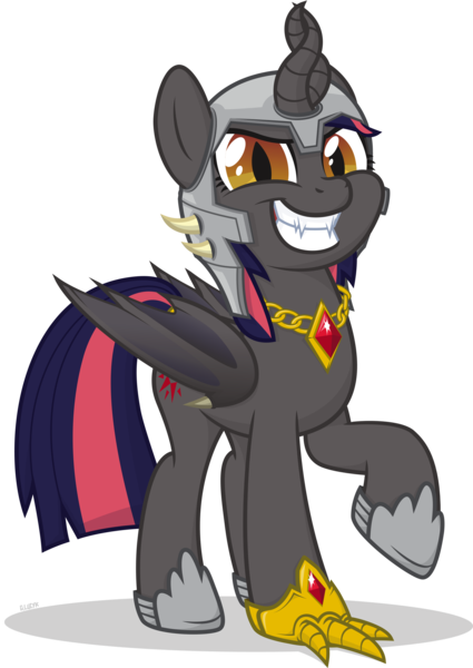 Size: 2000x2824 | Tagged: safe, artist:le-23, derpibooru import, oc, oc:fallenlight, alicorn, bat pony, bat pony alicorn, bicorn, pony, bat wings, female, helmet, horn, mare, multiple horns, simple background, solo, transparent background, wings