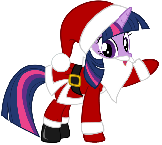 Size: 1138x1024 | Tagged: artist needed, safe, derpibooru import, twilight sparkle, pony, unicorn, beard, belt, boots, christmas, clothes, costume, facial hair, fake beard, female, gloves, hat, holiday, looking at you, mare, raised hoof, santa beard, santa claus, santa costume, santa hat, shoes, simple background, solo, transparent background, vector