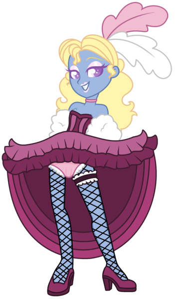 Size: 1848x3156 | Tagged: suggestive, artist:lavander doodles, derpibooru import, oc, oc:azure/sapphire, unofficial characters only, equestria girls, can-can dress, clothes, crossdressing, dress, femboy, high heels, male, saloon dress, shoes, simple background, solo, transparent background