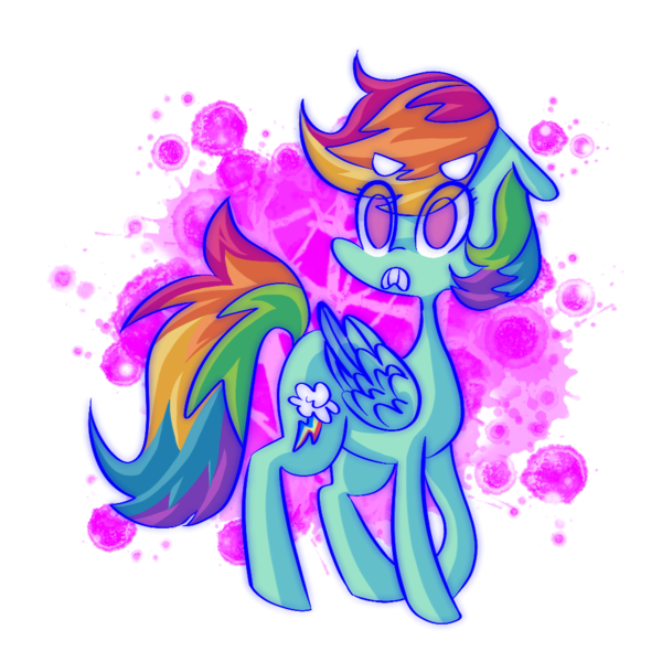 Size: 1000x1000 | Tagged: safe, artist:tamoqu, derpibooru import, rainbow dash, pegasus, pony, abstract background, cute, dashabetes, eye clipping through hair, female, mare, no pupils, simple background, solo, transparent background