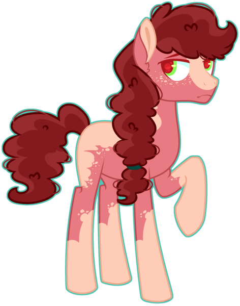 Size: 2232x2840 | Tagged: safe, artist:kurosawakuro, derpibooru import, oc, unofficial characters only, earth pony, pony, base used, coat markings, magical gay spawn, male, offspring, outline, parent:big macintosh, parent:cheese sandwich, parents:mac n cheese, simple background, solo, stallion, transparent background