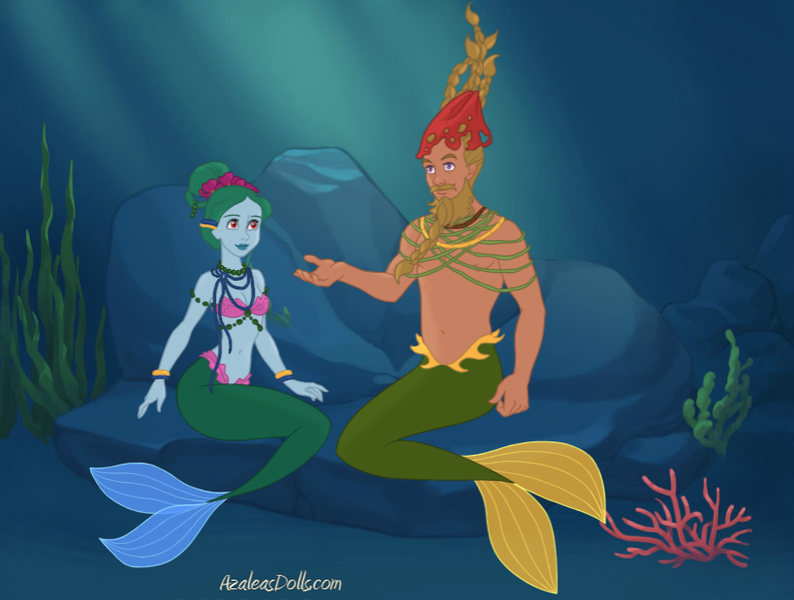 Size: 820x620 | Tagged: artist:azaleasdolls, cattail, catvine, derpibooru import, editor:jdueler11, female, male, mermaid, mermaidized, mermaid maker, merman, mermanized, ms. vine, safe, shipping, species swap, straight, underwater