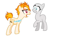 Size: 1174x720 | Tagged: safe, artist:skulifuck, derpibooru import, oc, oc:siren song, unofficial characters only, earth pony, pegasus, pony, base used, earth pony oc, female, mare, not spitfire, open mouth, pegasus oc, raised hoof, scared, simple background, transparent background, wings
