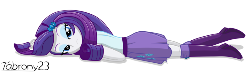 Size: 2859x829 | Tagged: safe, artist:tabrony23, derpibooru import, rarity, equestria girls, boots, clothes, commission, cute, female, looking at you, on the floor, shoes, simple background, solo, transparent background