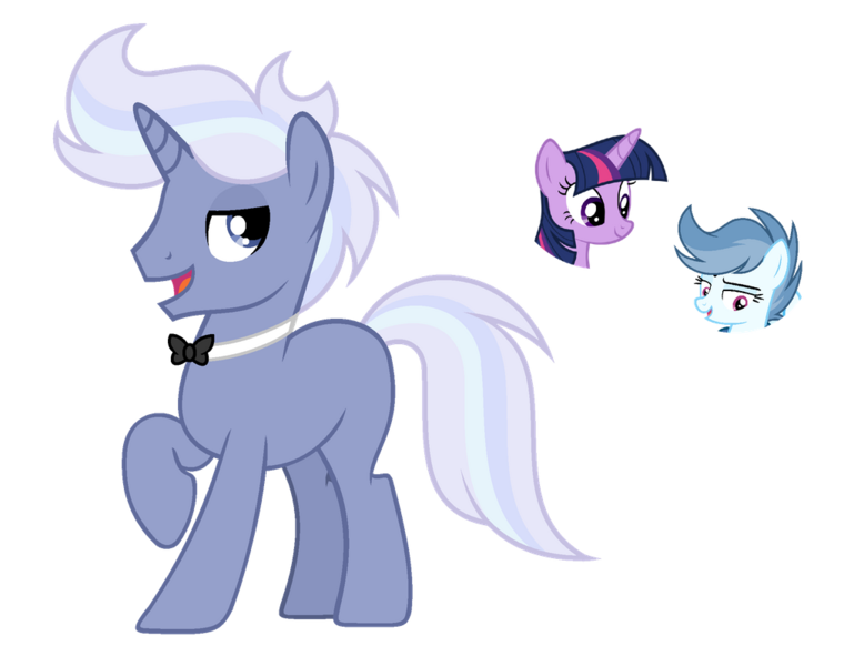 Size: 1024x799 | Tagged: safe, artist:sapphiretwinkle, derpibooru import, twilight sparkle, oc, oc:frostbite, pony, unicorn, base used, canon x oc, magical lesbian spawn, male, offspring, parent:oc:frostbite, parent:twilight sparkle, parents:canon x oc, simple background, stallion, transparent background