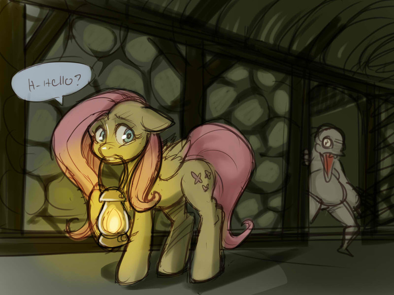 2794483 - artist needed, semi-grimdark, edit, fluttershy, horse