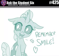 Size: 800x764 | Tagged: artist:sintakhra, changedling, changeling, cute, daaaaaaaaaaaw, derpibooru import, diaocelles, happy, heart, looking at you, ocellus, safe, smiling, solo, tumblr:studentsix