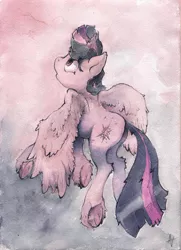 Size: 1024x1415 | Tagged: safe, artist:alexandrvirus, derpibooru import, twilight sparkle, twilight sparkle (alicorn), alicorn, pony, solo