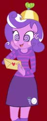 Size: 436x1120 | Tagged: safe, artist:furrydiva, derpibooru import, screwball, equestria girls, base used, blushing, equestria girls-ified, letter