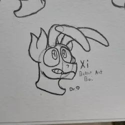 Size: 2188x2188 | Tagged: ant, antennae, ant pony, artist:drheartdoodles, derpibooru import, insect, mandibles, oc, oc:xi, original species, safe, solo, traditional art, unofficial characters only