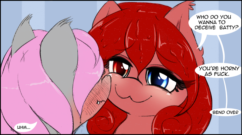 Size: 1414x792 | Tagged: :3, artist:freefraq, cat face, derpibooru import, goo, goo pony, oc, oc:cherry slime, oc:lilac san, original species, suggestive