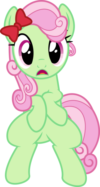 Size: 4000x7450 | Tagged: safe, artist:melisareb, derpibooru import, florina tart, earth pony, pony, apple family reunion, .svg available, absurd resolution, apple family member, female, inkscape, looking at you, mare, ribbon, simple background, sitting, solo, surprised, transparent background, vector