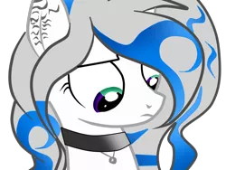 Size: 1024x768 | Tagged: safe, artist:applerougi, derpibooru import, oc, oc:blue tiger, pony, unicorn, bust, female, mare, portrait, simple background, solo, transparent background