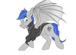 Size: 3600x2600 | Tagged: safe, artist:shade stride, derpibooru import, oc, oc:shade stride, unofficial characters only, bat pony, clothes, legs, male, simple background, solo, spread wings, stallion, transparent background, wings