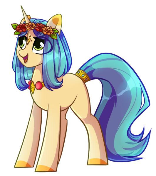 Size: 999x1129 | Tagged: safe, artist:cloud-fly, derpibooru import, oc, oc:akila, unofficial characters only, pony, unicorn, female, floral head wreath, flower, mare, outline, simple background, solo, tail wrap, transparent background