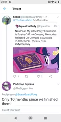 Size: 720x1440 | Tagged: a-dressing memories, alicorn, book, derpibooru import, equestria daily, jim miller, meta, safe, spoiler:a-dressing memories, spoiler:mlp friendship is forever, the last problem, twilight sparkle, twilight sparkle (alicorn), twitter