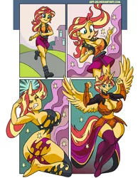 Size: 659x851 | Tagged: suggestive, artist:art-2u, derpibooru import, sunset shimmer, alicorn, anthro, human, plantigrade anthro, equestria girls, alicornified, armor, armpits, ascension enhancement, ass, big breasts, bimbo shimmer, breast expansion, breasts, bunset shimmer, busty sunset shimmer, butt, cleavage, curvy, female, growth, hourglass figure, huge breasts, human to anthro, image, jpeg, large butt, needs more jpeg, race swap, shimmercorn, solo, solo female, transformation, transforming clothes, unconvincing armor, wasp waist, wide hips