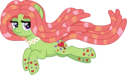 Size: 1500x884 | Tagged: safe, artist:cloudyglow, derpibooru import, tree hugger, earth pony, pony, female, mare, rainbow power, rainbow power-ified, simple background, solo, transparent background, vector