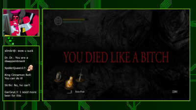 Size: 400x225 | Tagged: angry, dark souls, derpibooru import, gamer, lord tirek, meme, safe, twitch, you died