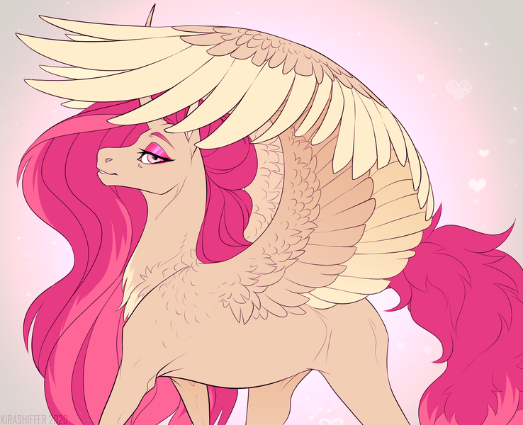 Size: 1600x1300 | Tagged: safe, artist:dementra369, derpibooru import, oc, unofficial characters only, alicorn, pony, alicorn oc, eyeshadow, horn, long mane, looking at you, makeup, solo, spread wings, wings