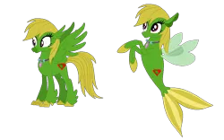 Size: 1023x637 | Tagged: artist:optimusv42, derpibooru import, friendship troopers, hippogriff, hippogriffied, my little pony friendship troopers, oc, oc:jungle heart, safe, seaponified, sea pony, seapony (g4), simple background, solo, species swap, transparent background, unofficial characters only