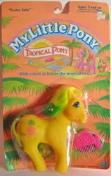 Size: 503x798 | Tagged: derpibooru import, g1, official, packaging, photographer:cookhuman, safe, tootie tails, toy, tropical ponies
