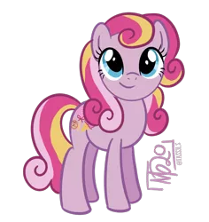 Size: 1320x1396 | Tagged: safe, artist:tassji-s, derpibooru import, triple treat, earth pony, pony, female, g3, g3 to g4, generation leap, mare, simple background, solo, transparent background