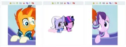 Size: 767x288 | Tagged: cute, derpibooru, derpibooru import, exploitable meme, female, glimmerbetes, inconvenient trixie, juxtaposition, juxtaposition fail, lesbian, meme, meta, safe, shipping, starlight glimmer, sunburst, there was an attempt, trixie, twilight sparkle, twixie