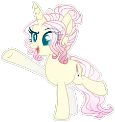 Size: 2481x2643 | Tagged: safe, artist:starling-sentry-yt, artist:sweet-psycho-uwu, derpibooru import, oc, unofficial characters only, pony, unicorn, female, magical lesbian spawn, mare, offspring, parent:fluttershy, parent:rarity, parents:flarity, simple background, solo, transparent background