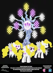 Size: 3417x4750 | Tagged: safe, artist:nathianexiztant, derpibooru import, surprise, tree of harmony, pony, absurd resolution, minimalist, modern art, pointy ponies, poster