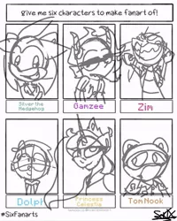 Size: 768x960 | Tagged: safe, artist:sakixdeviantart, derpibooru import, princess celestia, alicorn, pony, raccoon, six fanarts, animal crossing, anthro with ponies, bust, camp camp, clothes, female, frown, gamzee makara, homestuck, invader zim, jewelry, lineart, male, mare, peytral, silver the hedgehog, smiling, sonic the hedgehog (series), tiara, tom nook