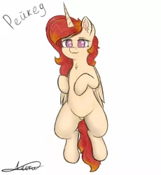 Size: 3500x3800 | Tagged: safe, artist:lesti, derpibooru import, oc, oc:reyked, unofficial characters only, alicorn, pony, cyrillic, female, mare, russian, signature, simple background, solo, white background