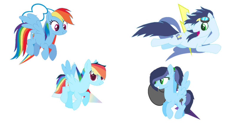 Size: 1480x790 | Tagged: safe, artist:cskazumi, artist:selenaede, derpibooru import, rainbow dash, soarin', oc, oc:electric storm, oc:rainbow prism, pegasus, pony, base used, brother and sister, colt, family, father and child, father and daughter, father and son, female, filly, male, mother and child, mother and daughter, mother and son, offspring, parent:rainbow dash, parent:soarin', parents:soarindash, pegasus oc, shipping, siblings, simple background, soarindash, straight, transparent background, wings