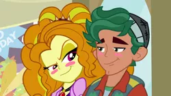 Size: 1280x720 | Tagged: safe, artist:themexicanpunisher, derpibooru import, edit, edited screencap, screencap, adagio dazzle, timber spruce, equestria girls, rainbow rocks, female, male, shipping, straight, timberdazzle