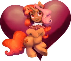 Size: 2791x2401 | Tagged: safe, artist:silfoe, derpibooru import, oc, oc:romancedy, unofficial characters only, pony, unicorn, commissioner:reversalmushroom, female, heart, heart eyes, love, mare, romance, romantic, simple background, solo, transparent background, wingding eyes