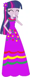 Size: 208x533 | Tagged: safe, artist:selenaede, artist:user15432, derpibooru import, twilight sparkle, twilight sparkle (alicorn), alicorn, human, equestria girls, base used, cinco de mayo, clothes, dress, flower, flower in hair, purple dress