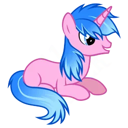 Size: 5334x5334 | Tagged: safe, artist:willow krick, deleted from derpibooru, derpibooru import, oc, oc:starlight siten, unofficial characters only, unicorn, horn, not firefly, simple background, sitting, solo, transparent background, unicorn oc, vector, watermark