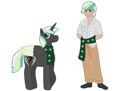 Size: 2048x1536 | Tagged: safe, artist:andy-hazards, artist:kindheart525, derpibooru import, oc, oc:ambrosia, unofficial characters only, alicorn, changepony, hybrid, kindverse, equestria girls, alicorn oc, clothes, equestria girls-ified, horn, magical lesbian spawn, offspring, parent:princess celestia, parent:queen chrysalis, parents:chryslestia, scarf, simple background, transparent background, wings
