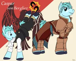 Size: 1280x1024 | Tagged: safe, artist:housho, derpibooru import, ponified, earth pony, pony, armor, bucking, caspar von bergliez, clothes, fire emblem, fire emblem: three houses, male, stallion