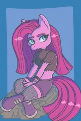 Size: 800x1200 | Tagged: anthro, artist:an_anon_artist, derpibooru import, pinkamena diane pie, pinkie pie, safe, solo