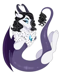 Size: 3000x3500 | Tagged: artist:gigason, derpibooru import, draconequus, female, high res, hybrid, interspecies offspring, oc, offspring, parent:discord, parent:rarity, parents:raricord, safe, simple background, solo, transparent background